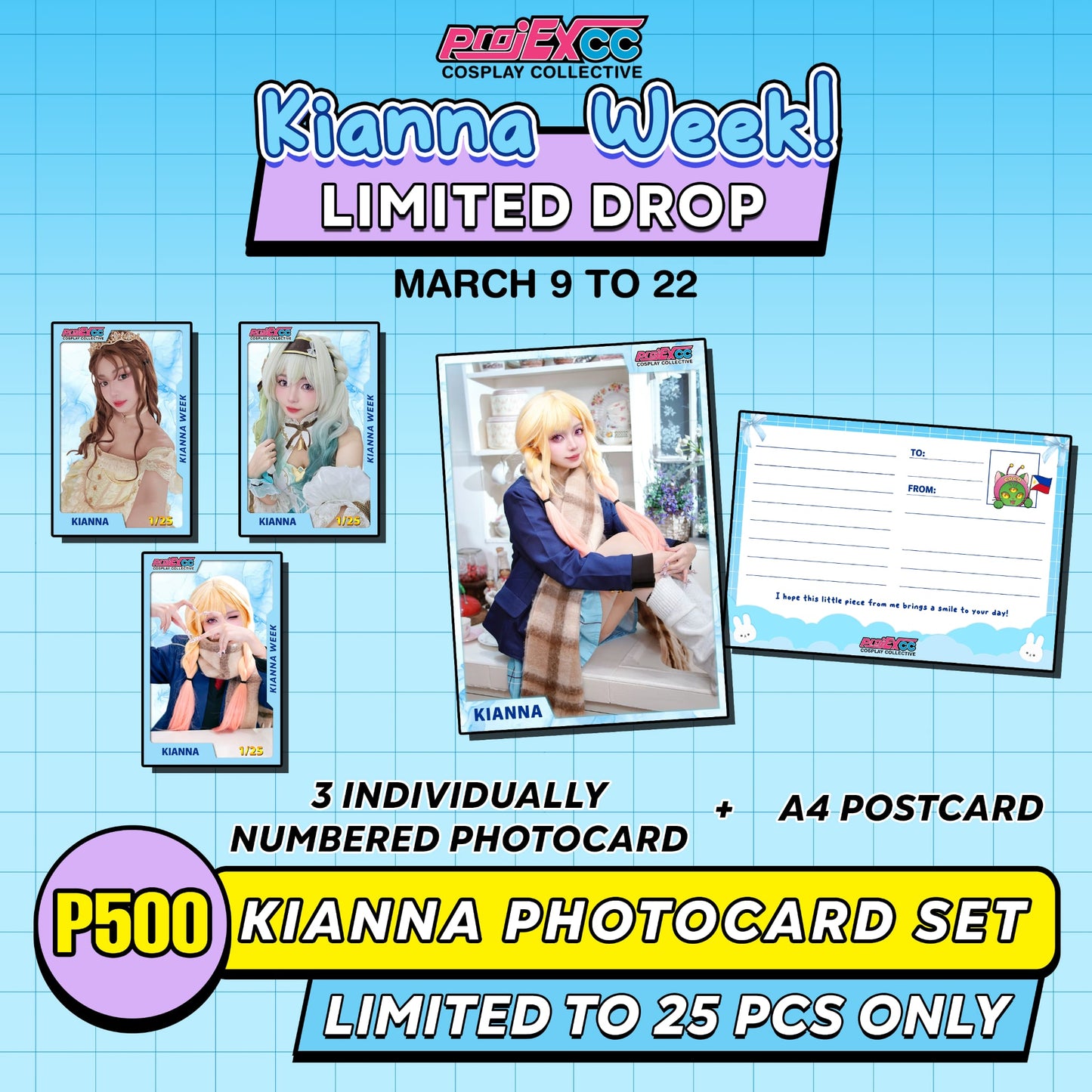 Kianna Photocard Set - KIANNA WEEK Limited Drop (Limited to 25pcs Only)