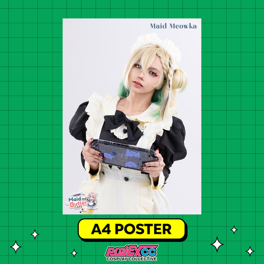 Maid Meowka - Toycon Maid and Butler Cafe 2026 Limited A4 Poster