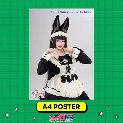 Maid Sunny Rose Schnee - Toycon Maid and Butler Cafe 2026 Limited A4 Poster