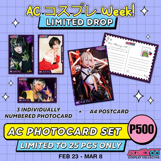 AC Cosplay Photocard Set - AC WEEK Limited Drop (Limited to 25pcs Only)