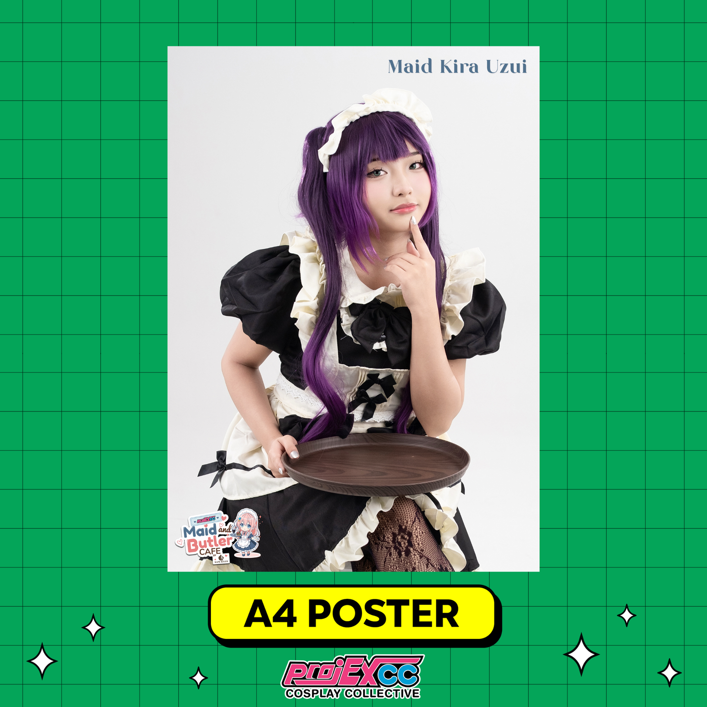 Maid Kira Uzui - Toycon Maid and Butler Cafe 2026 Limited A4 Poster