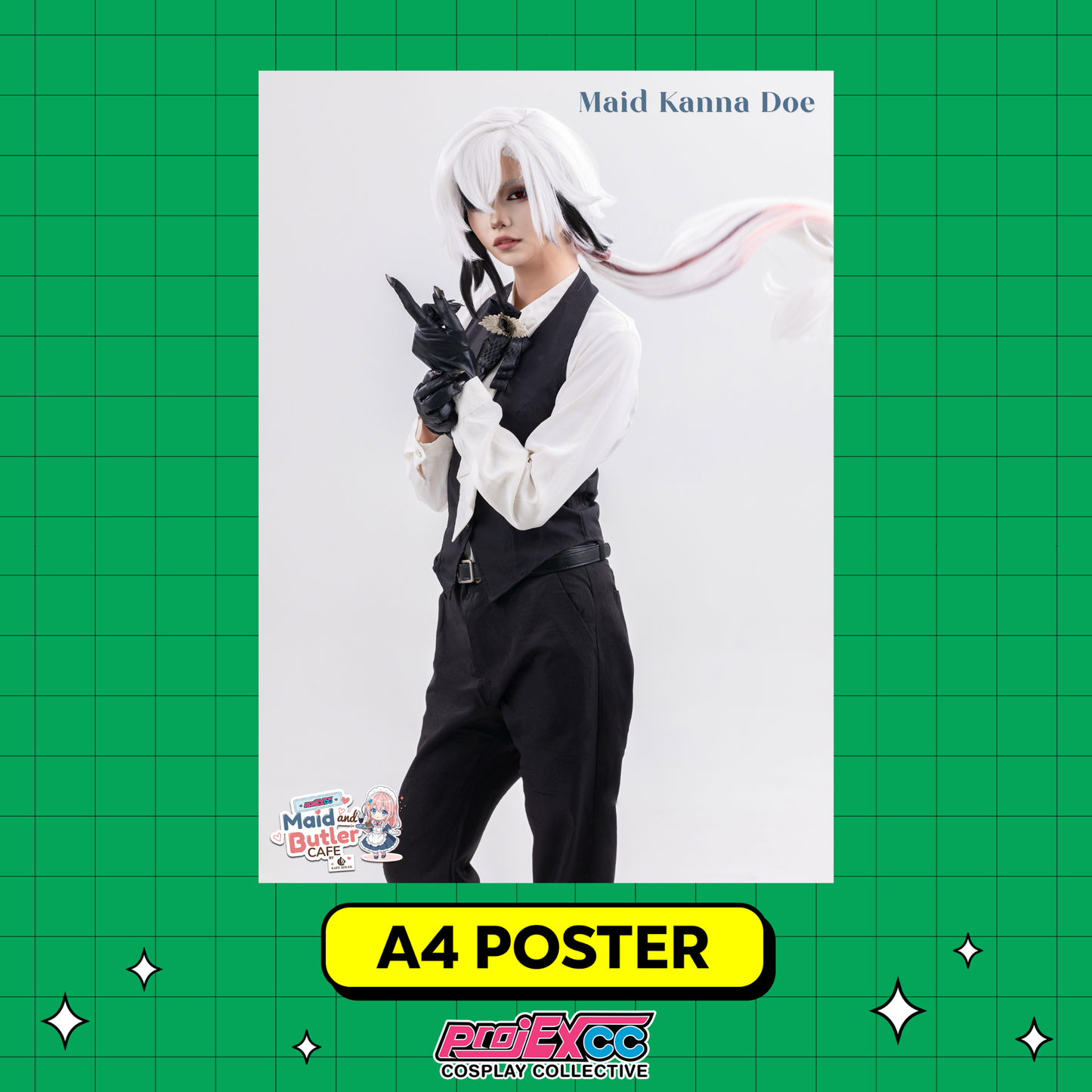 Maid Kanna Doe - Toycon Maid and Butler Cafe 2026 Limited A4 Poster