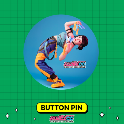 Zhia Button Pin - Cosplay Fiesta '26 Limited