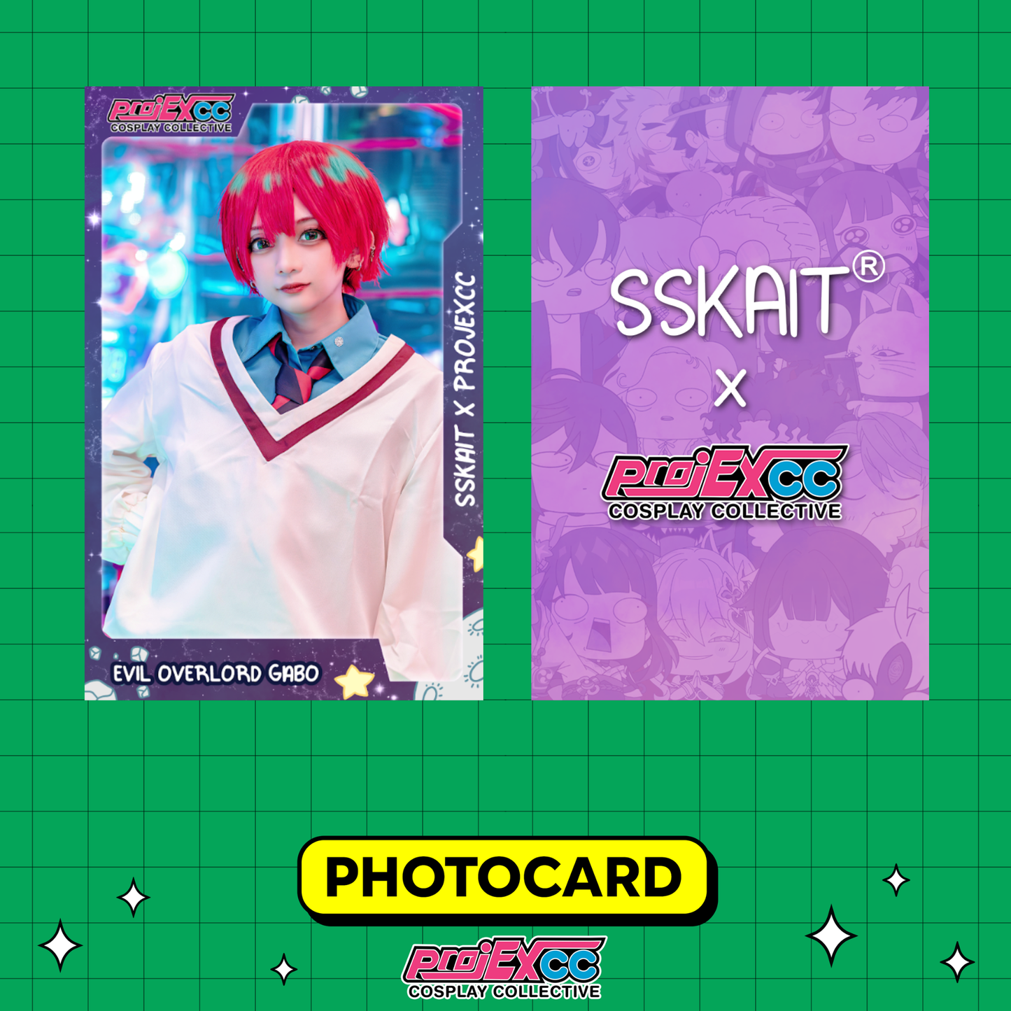 Evil Overlord Gabo C - Sskait x ProjEXcc Limited Photocard