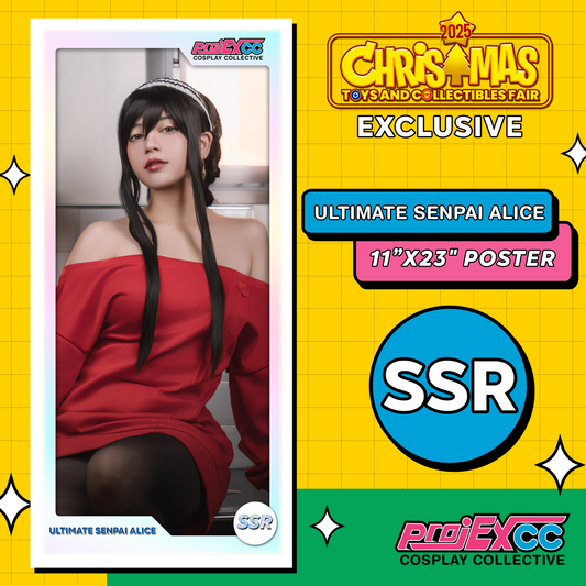Ultimate Senpai Alice Yor Forger 11x23" SSR Gacha Poster - Christmas Toyfair Exclusive