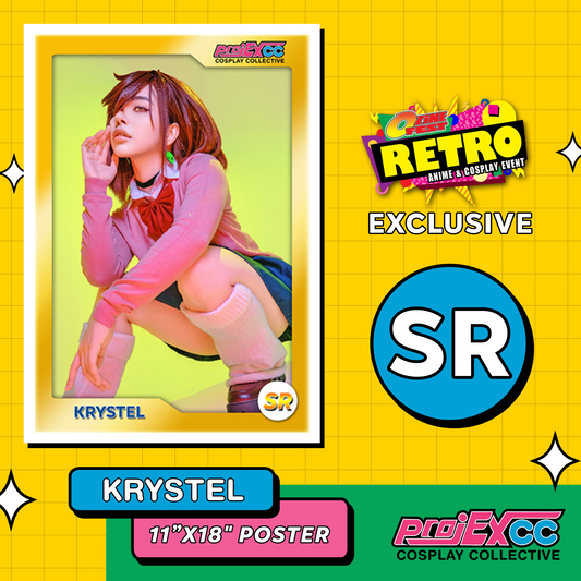 Krystel Momo Ayase 11x18" SR Gacha Poster - Ozine Fest Retro Anime & Cosplay Event Exclusive