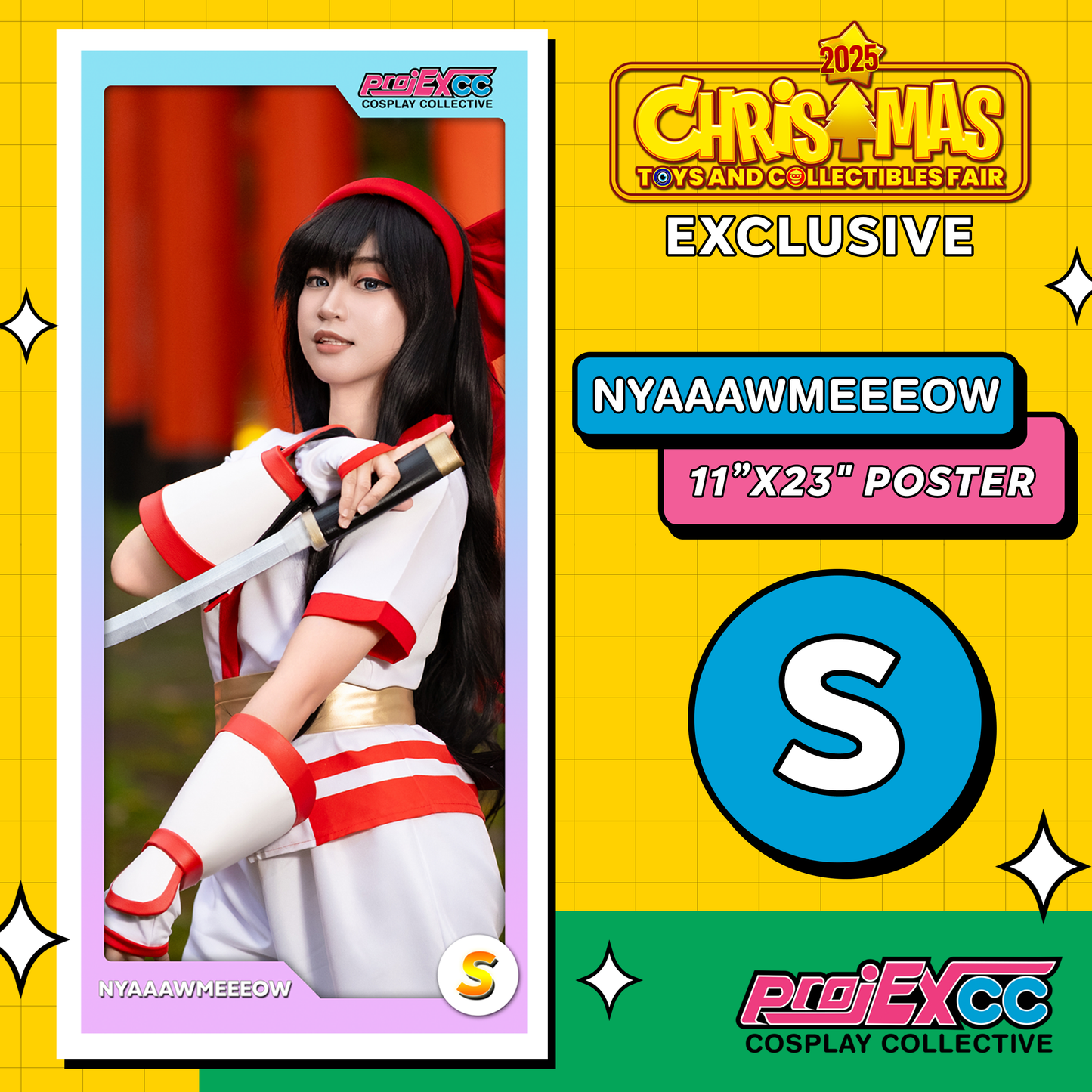 Nyaaawmeeeow Nakoruru 11x23" S Gacha Poster - Christmas Toyfair Exclusive