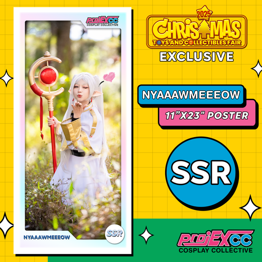 Nyaaawmeeeow Frieren 11x23" SSR Gacha Poster - Christmas Toyfair Exclusive