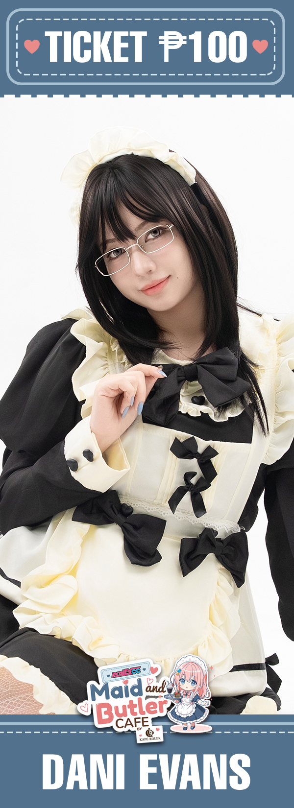 Maid Dani Evans - Toycon Maid and Butler Cafe 2026 Limited Maid Cafe Ticket