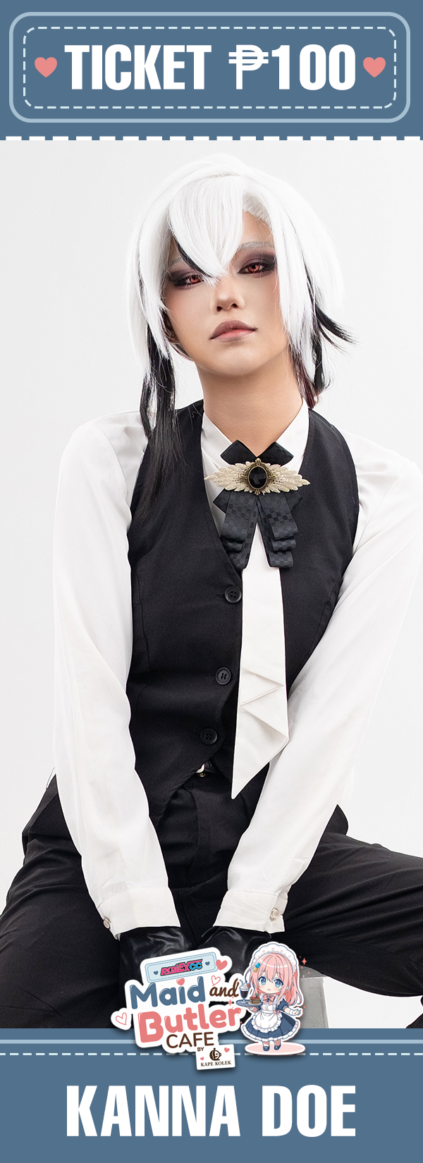 Maid Kanna Doe - Toycon Maid and Butler Cafe 2026 Limited Maid Cafe Ticket
