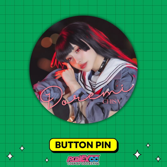 Doremi Cosplay Button Pin A - Cosplay Fiesta '26 Limited
