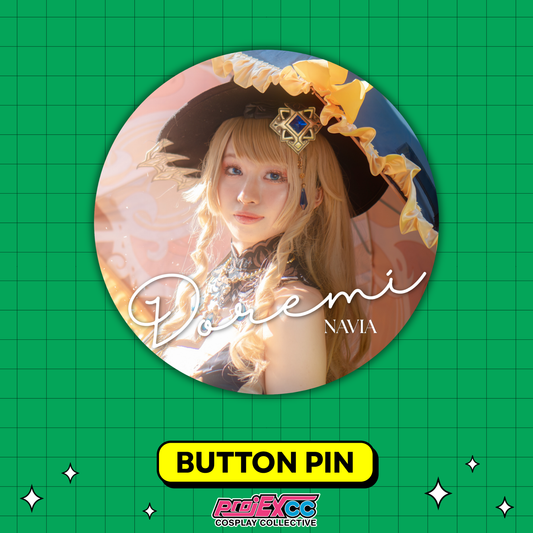 Doremi Cosplay Button Pin D - Cosplay Fiesta '26 Limited