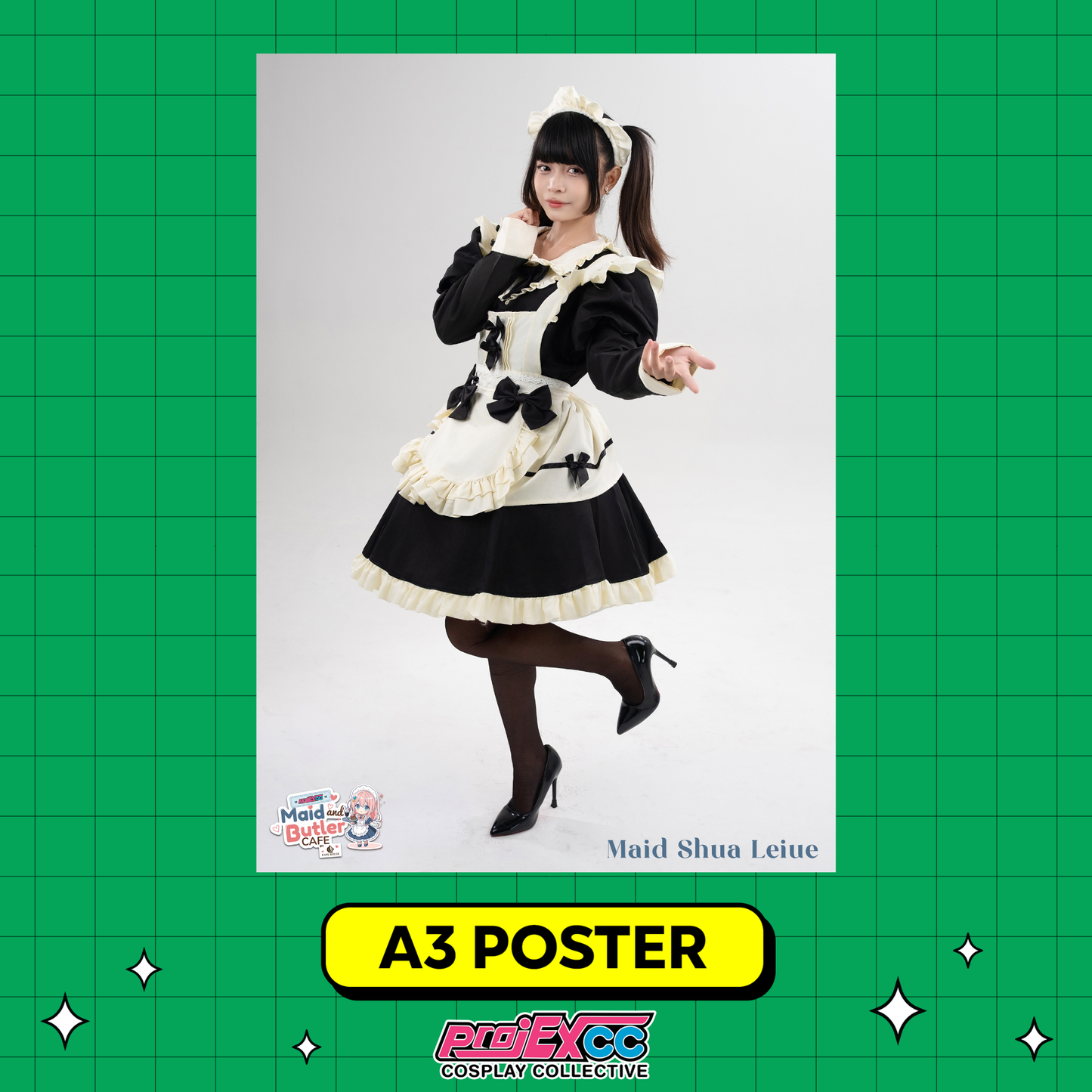 Maid Shua Leiue - Toycon Maid and Butler Cafe 2026 Limited A3 Poster