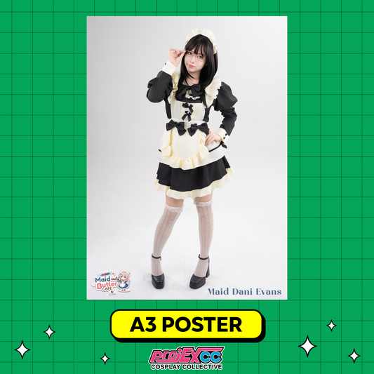 Maid Dani Evans - Toycon Maid and Butler Cafe 2026 Limited A3 Poster