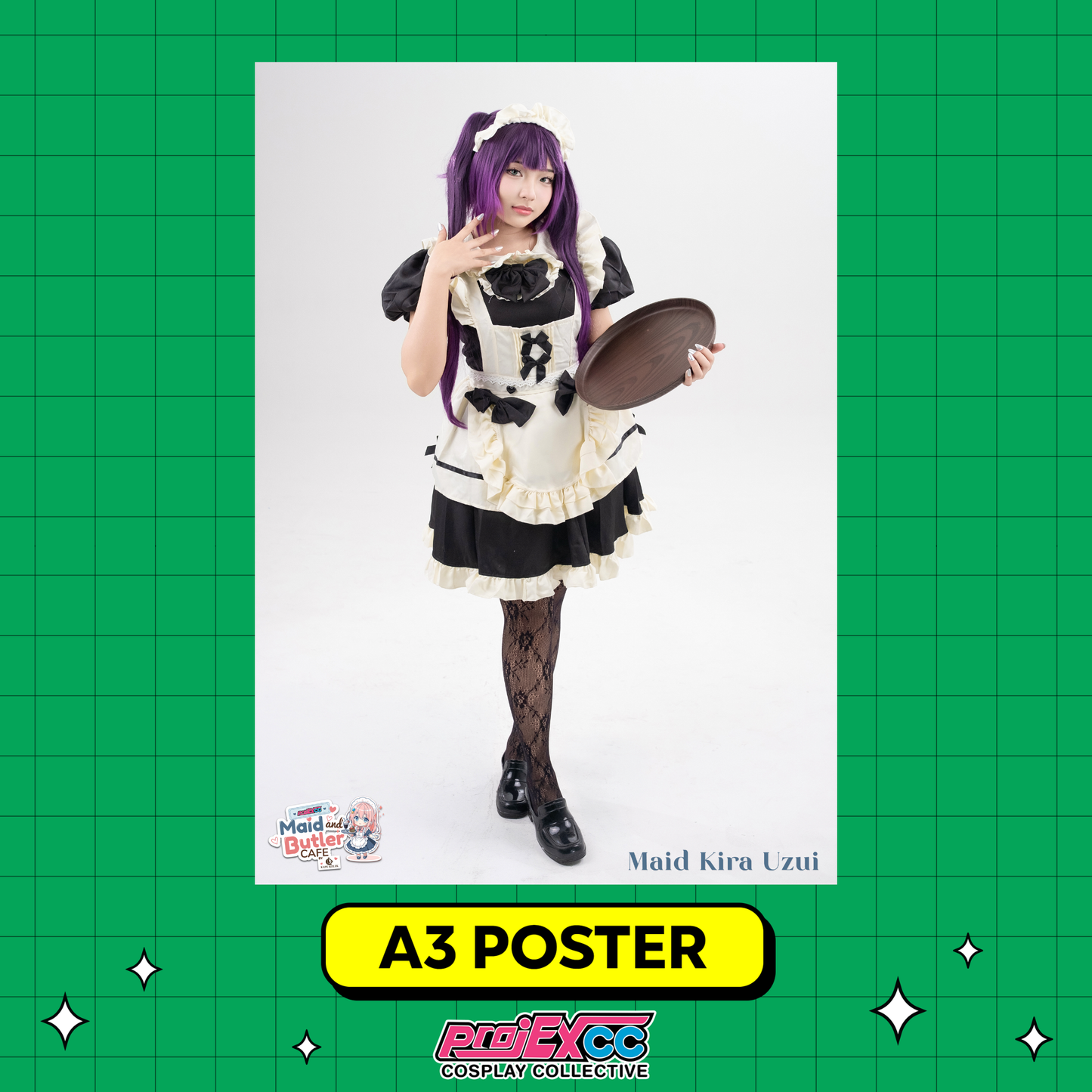 Maid Kira Uzui - Toycon Maid and Butler Cafe 2026 Limited A3 Poster
