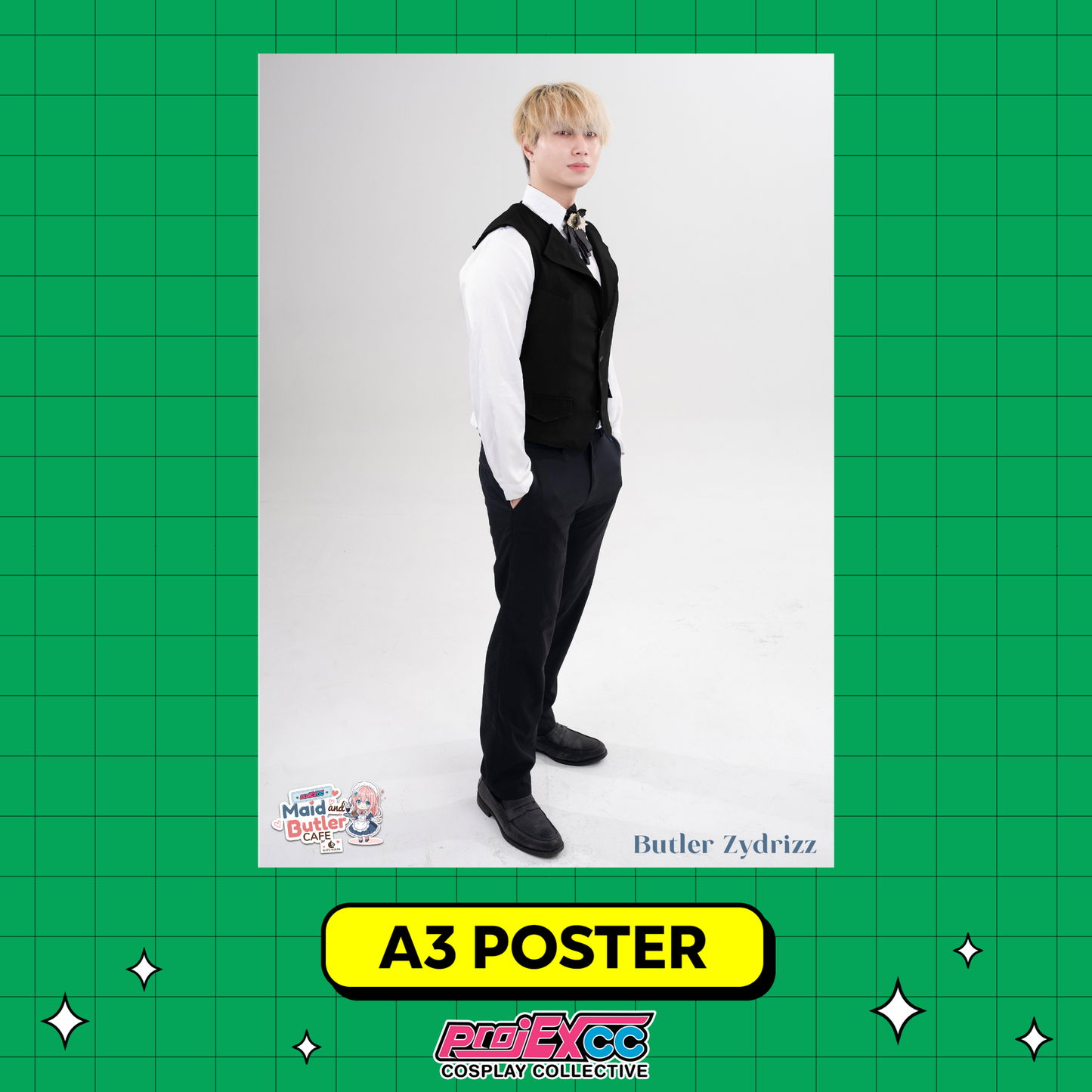 Butler Zydrizz - Toycon Maid and Butler Cafe 2026 Limited A3 Poster