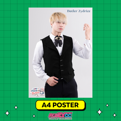 Butler Zydrizz - Toycon Maid and Butler Cafe 2026 Limited A4 Poster